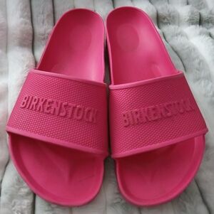 Birkenstock Barbados slide sandals, Watermelon. Sz.7.5 (38)